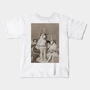 They've Already Got a Seat by Francisco Goya Kids T-Shirt